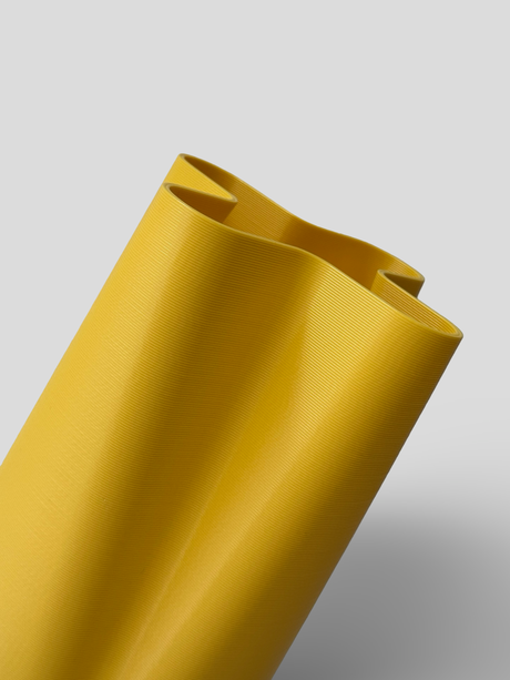 ooak Pio walking stick holder in Yellow — warm yellow umbrella and walking stick holder, designed in Wellington New Zealand