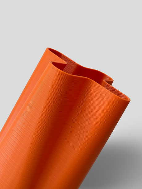 ooak Pio walking stick holder in Tangerine — umbrella and walking stick holder, designed in Wellington New Zealand